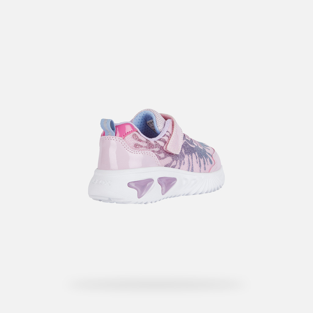 Shoes with lights ASSISTER GIRL Pink/Sky - image number 4 | GEOX