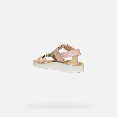 Open sandals SANDAL COSTAREI GIRL Light rose/Rose gold - image number 3 | GEOX