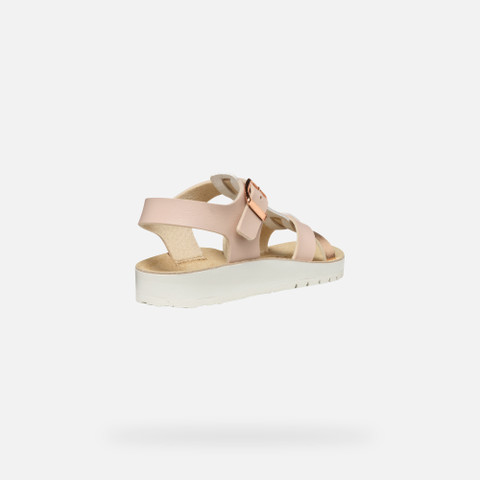 Open sandals SANDAL COSTAREI GIRL Light rose/Rose gold - image number 4 | GEOX