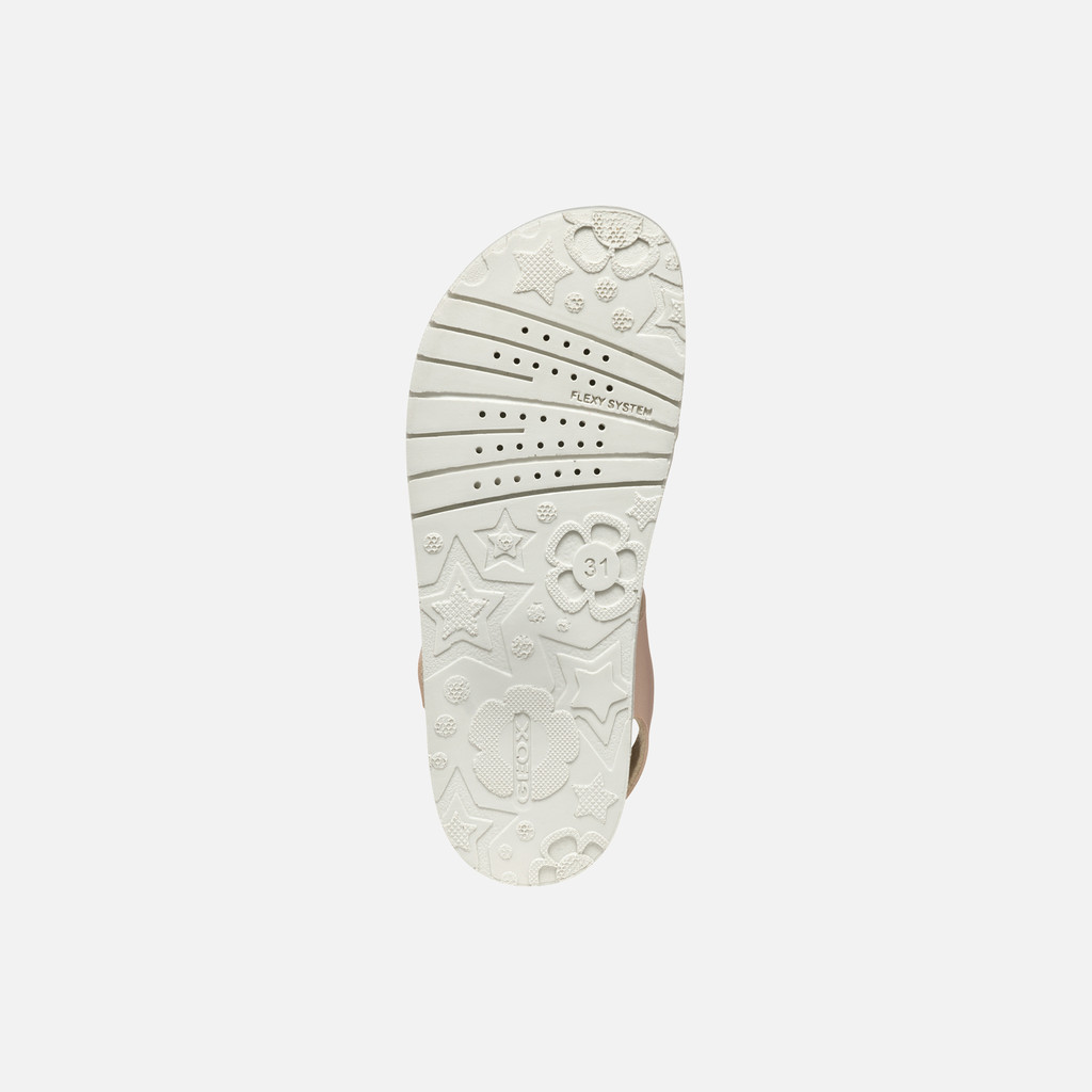 Open sandals SANDAL COSTAREI GIRL Light rose/Rose gold - image number 6 | GEOX