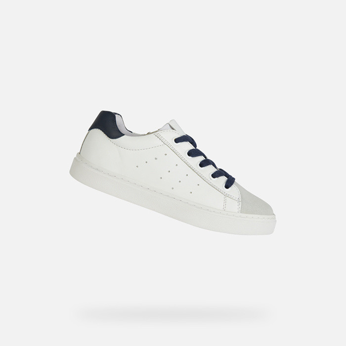 Low top sneakers NASHIK JUNIOR White/Navy | GEOX