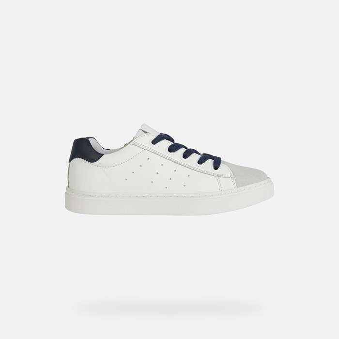 Low top sneakers NASHIK JUNIOR White/Navy | GEOX