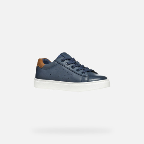 Low top sneakers NASHIK BOY Navy/Brown - image number 2 | GEOX