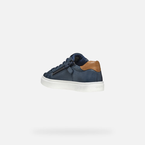 Low top sneakers NASHIK BOY Navy/Brown - image number 3 | GEOX