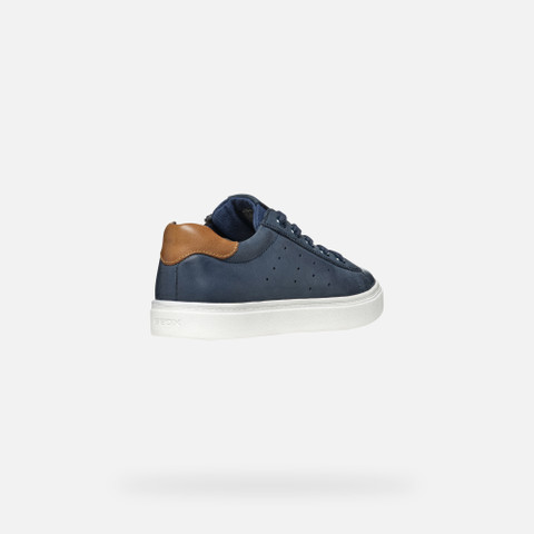 Low top sneakers NASHIK BOY Navy/Brown - image number 4 | GEOX