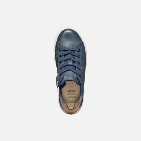 Low top sneakers NASHIK BOY Navy/Brown - image number 5 | GEOX