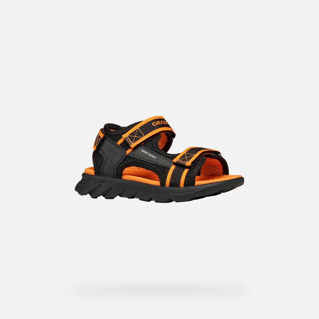 SANDALS SANDAL AIRADYUM   JUNIOR Black/Orange - image number 2 | GEOX