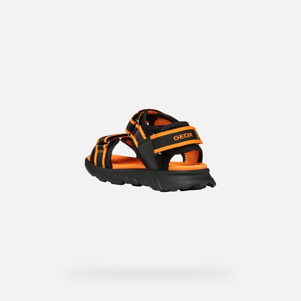 SANDALS SANDAL AIRADYUM   JUNIOR Black/Orange - image number 3 | GEOX