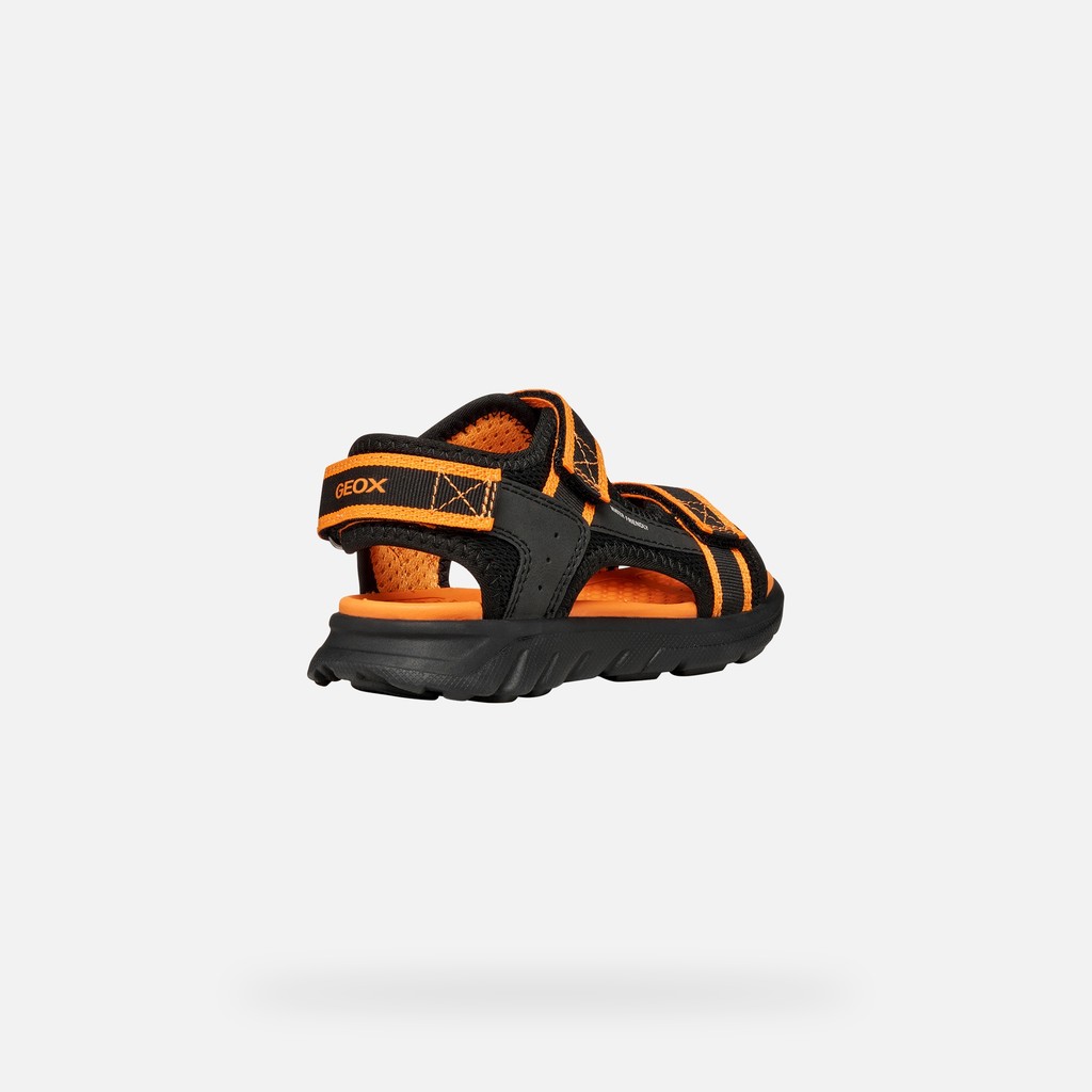 SANDALS SANDAL AIRADYUM   JUNIOR Black/Orange - image number 4 | GEOX