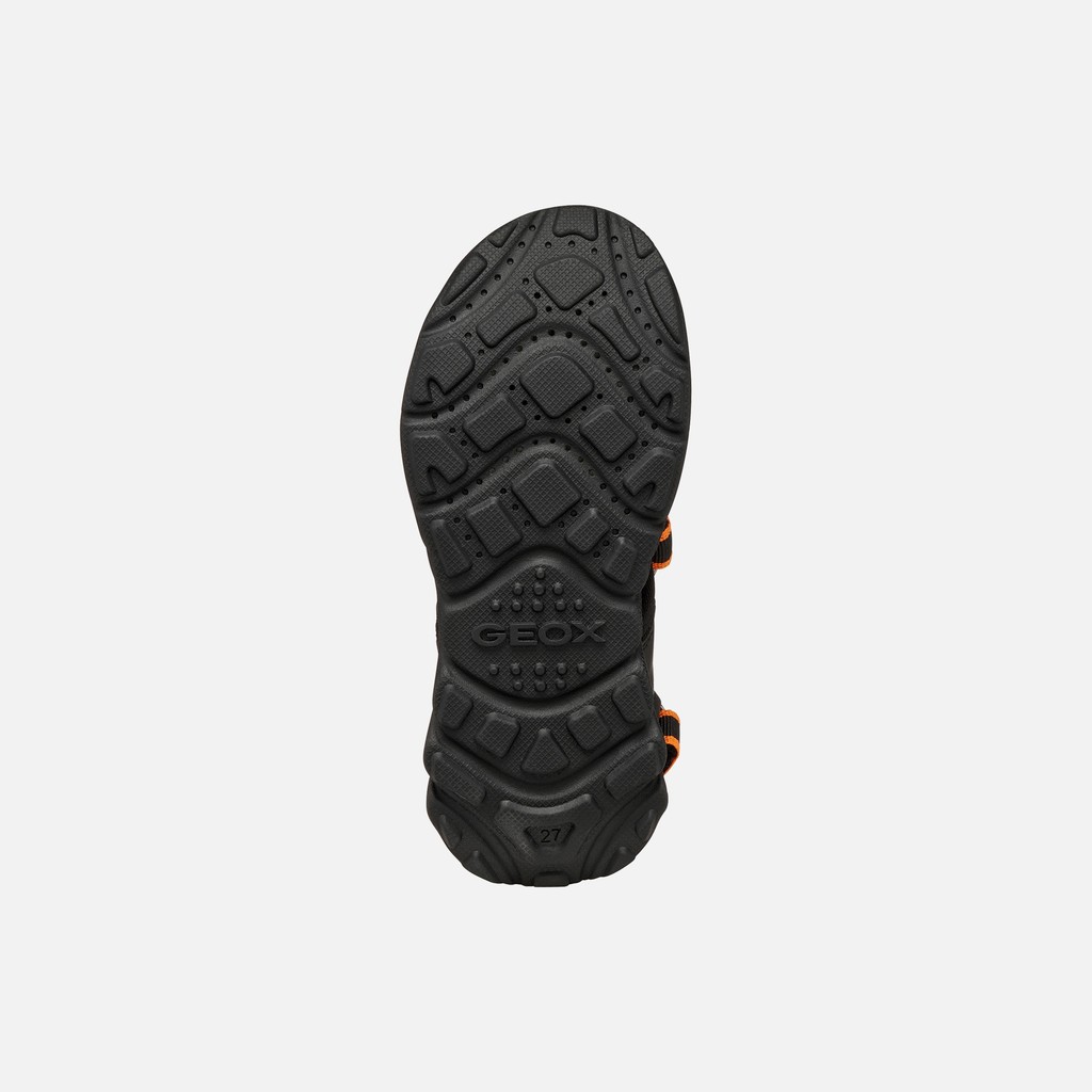 SANDALS SANDAL AIRADYUM   JUNIOR Black/Orange - image number 6 | GEOX