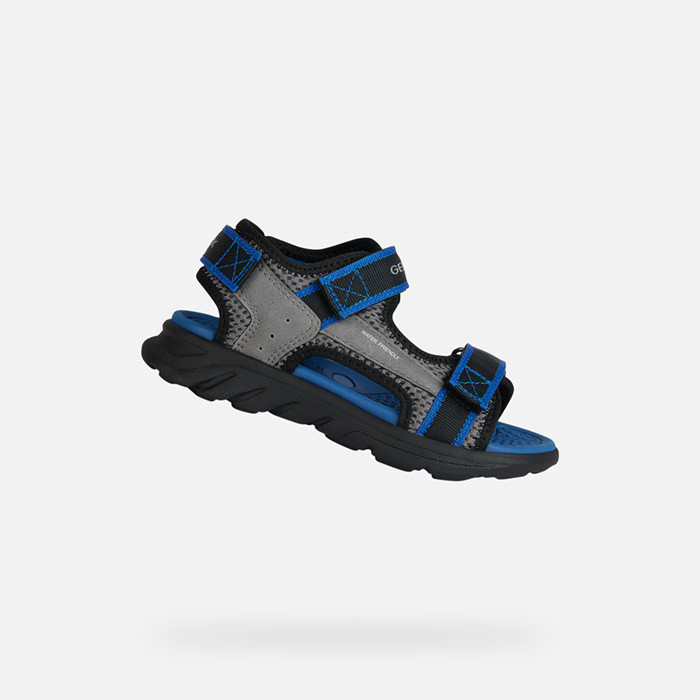 Sandals with straps SANDAL AIRADYUM   BOY Gray/Royal | GEOX