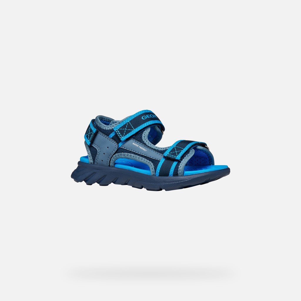 Sandals with straps SANDAL AIRADYUM   JUNIOR Navy/Light Blue - image number 2 | GEOX
