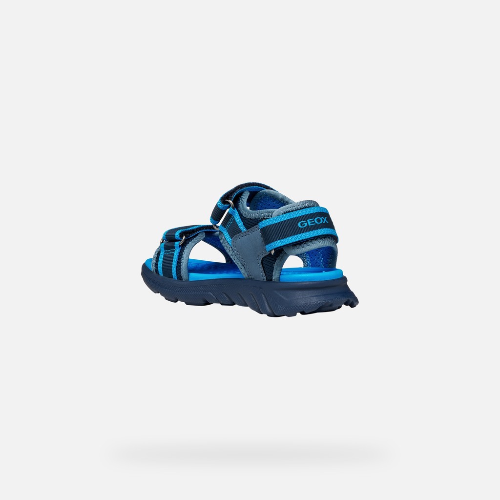 Sandals with straps SANDAL AIRADYUM   JUNIOR Navy/Light Blue - image number 3 | GEOX