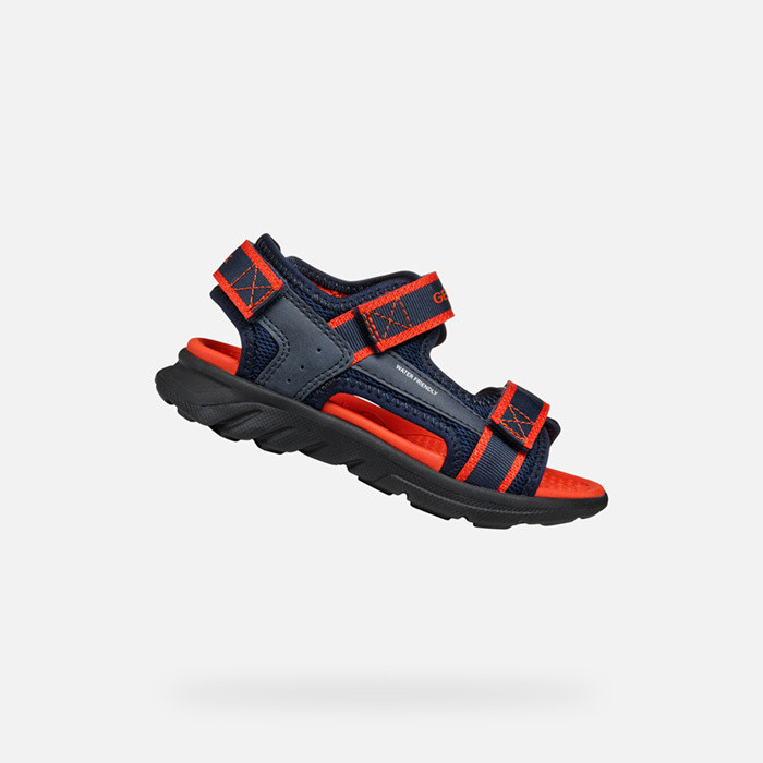 Sandali con strappo SANDAL AIRADYUM   JUNIOR Blu navy/Rosso | GEOX