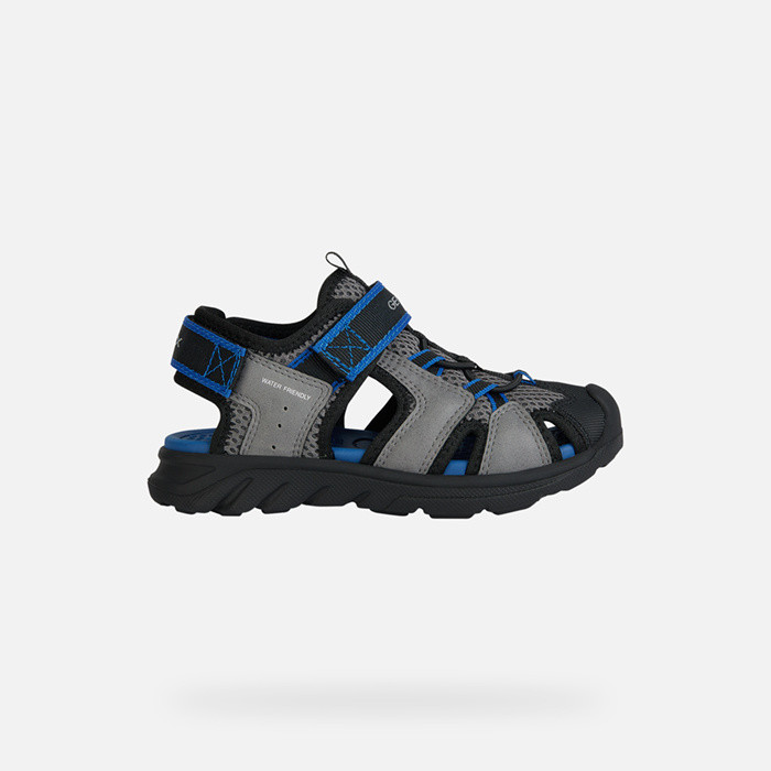 Closed toe sandals SANDAL AIRADYUM BOY Gray/Royal | GEOX