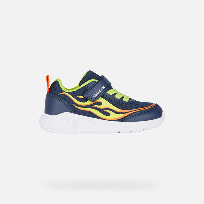 Velcro shoes SPRINTYE BOY Navy/Lime | GEOX
