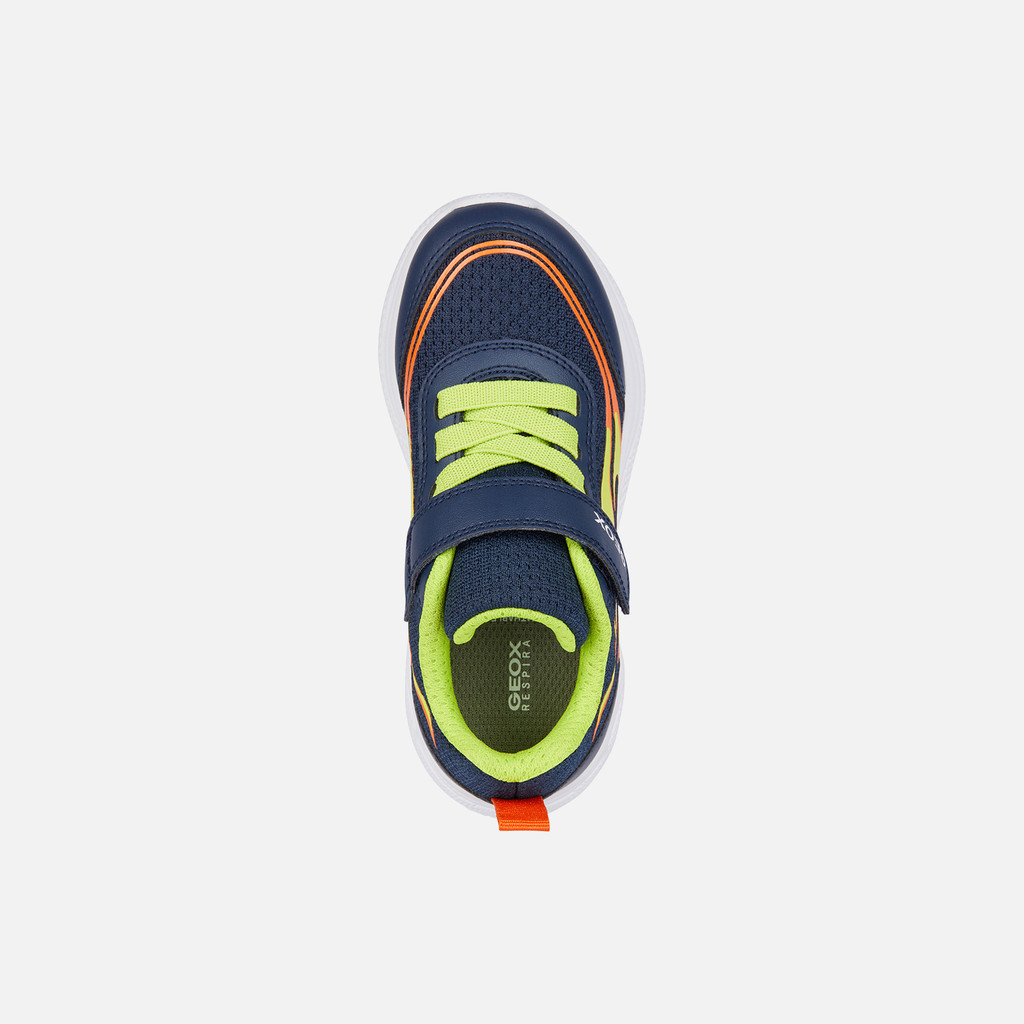 Geox® SPRINTYE: Junior Boy's navy Velcro Shoes | Geox® Geox® SPRINTYE: Junior Boy's navy Velcro Shoes | Geox®