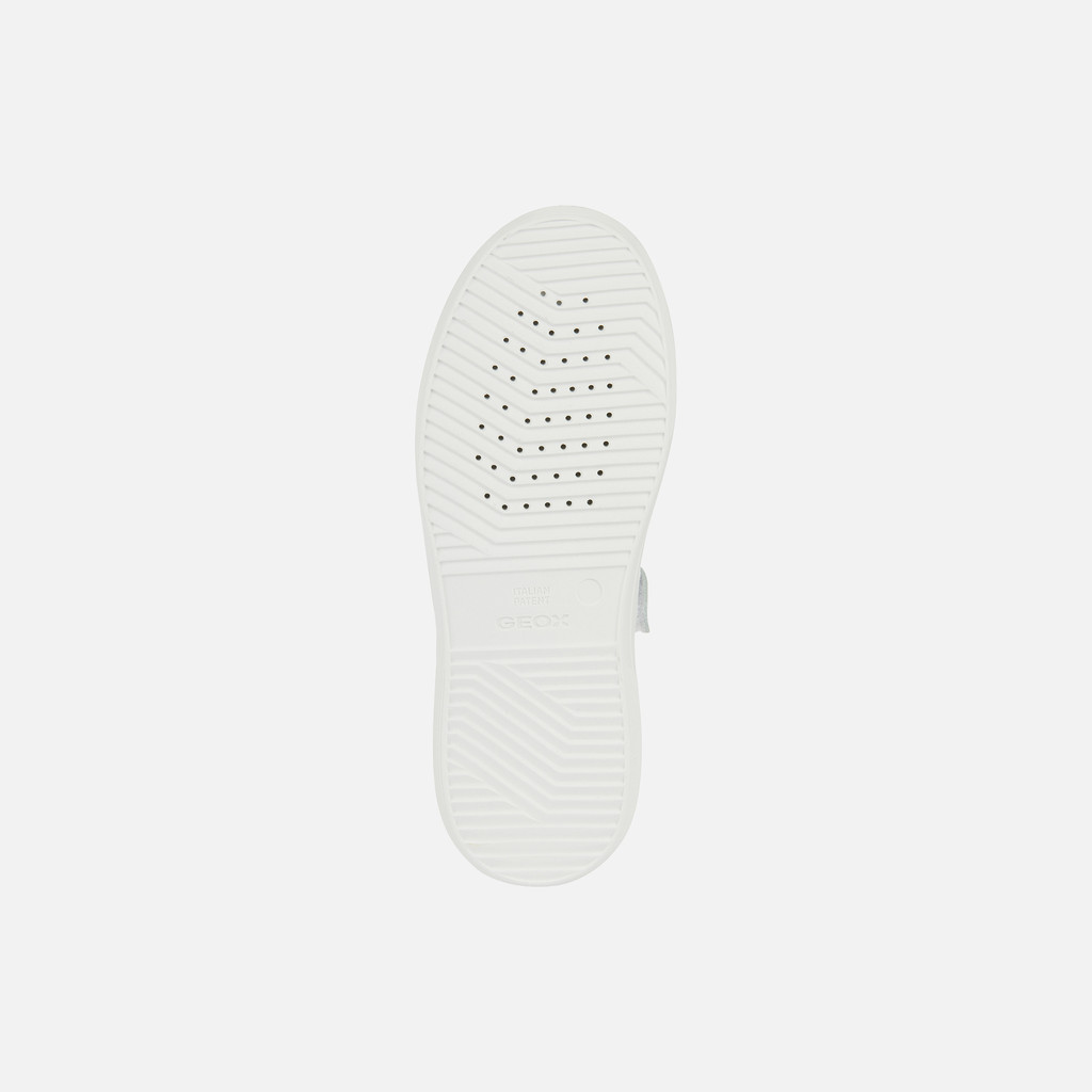 Low Top Sneakers NETTUNO GIRL White/Silver - image number 6 | GEOX