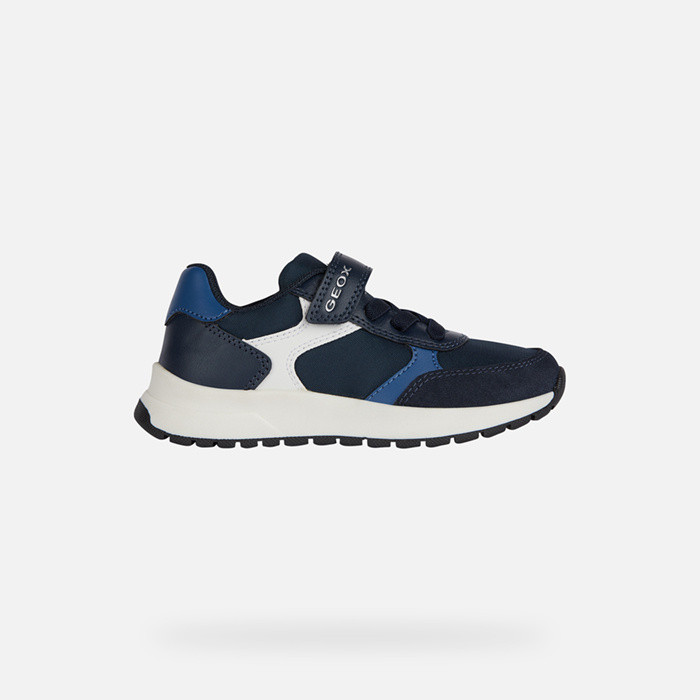 Sapatos de velcro BRIEZEE MENINO Azul marinho/Azul escuro | GEOX