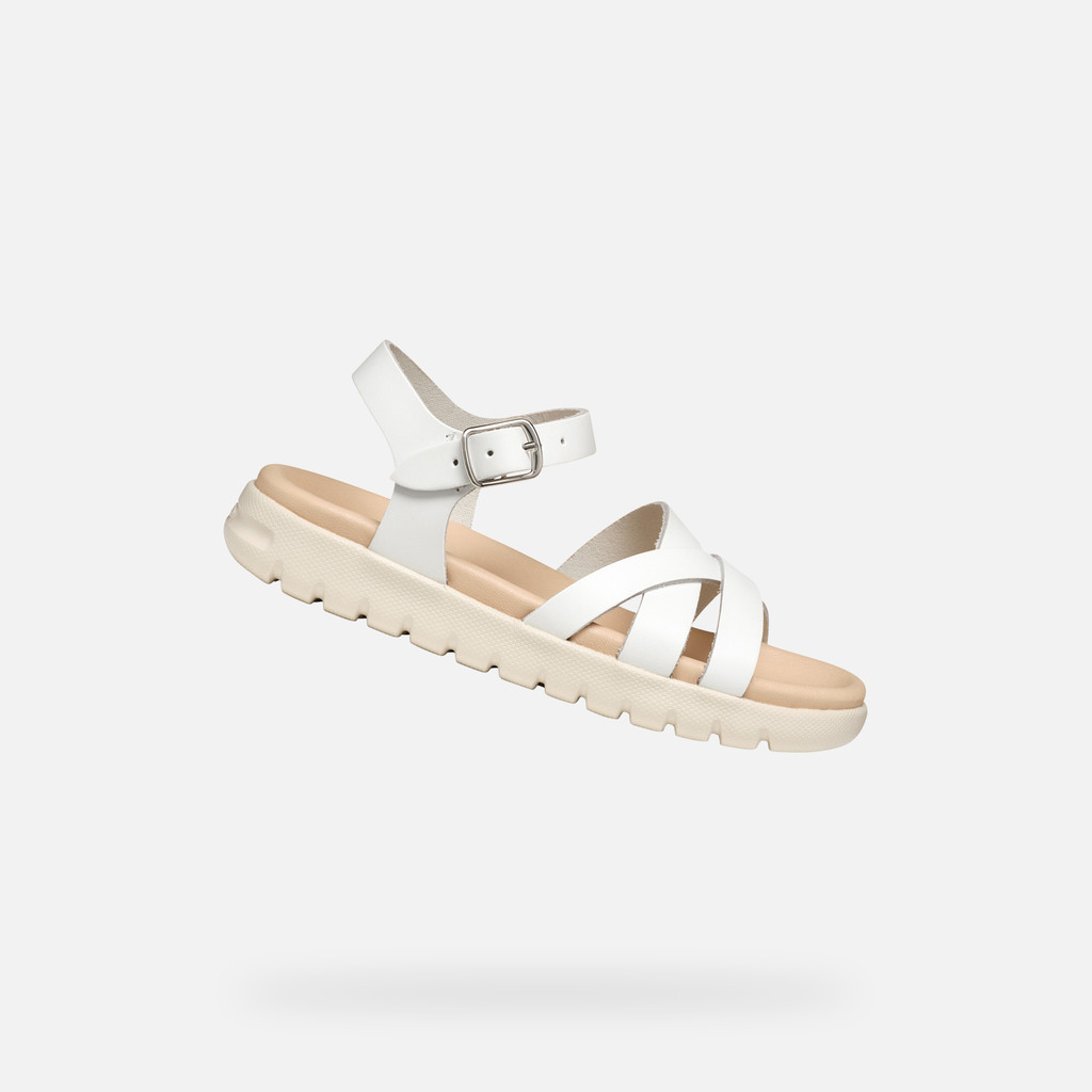 Open sandals SANDAL SOLEIMA GIRL White | GEOX