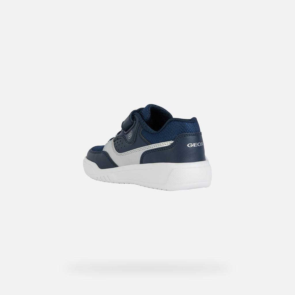 Shoes with lights ILLUMINUS JUNIOR Navy/Silver - image number 3 | GEOX