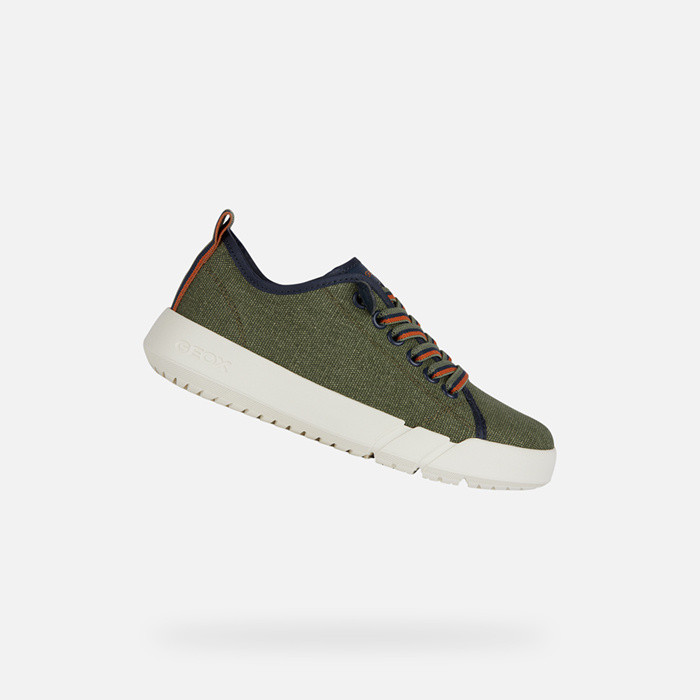 Niedrige sneakers HYROO JUNGE Militärgrün/Marineblau | GEOX
