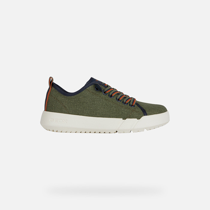 Niedrige sneakers HYROO JUNGE Militärgrün/Marineblau | GEOX