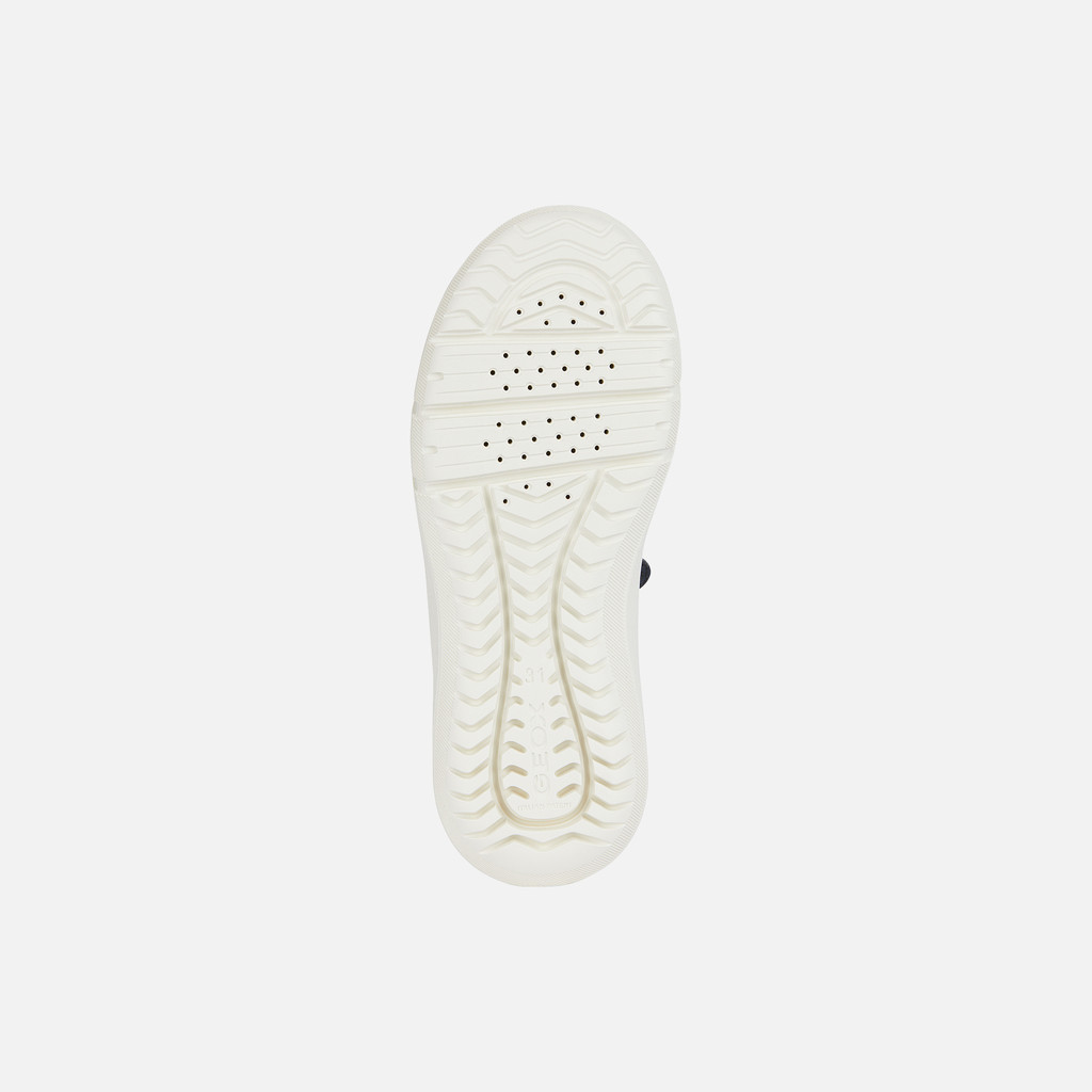 Low Top Sneakers HYROO BOY Ochre Yellow/Navy - image number 6 | GEOX