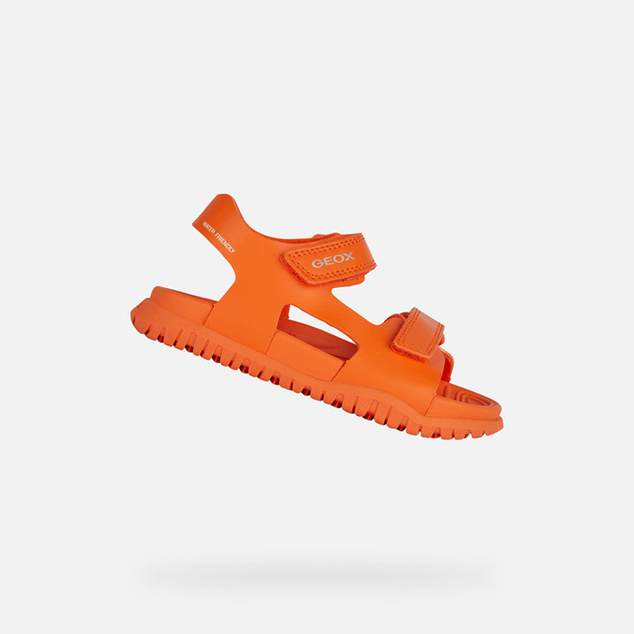 Sandali con strappo SANDAL FUSBETTO   JUNIOR Arancione | GEOX