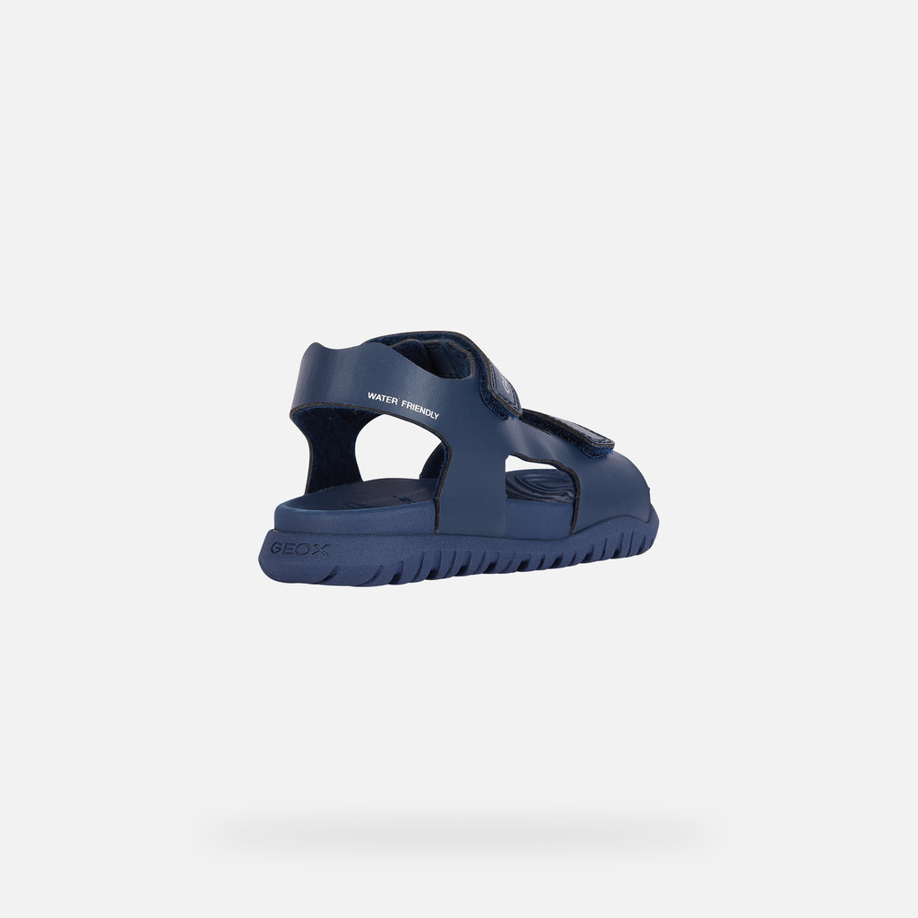 Geox B SANDAL TAPUZ BOY Marine - Free Delivery with Rubbersole.co.uk ! -  Shoes Sandals Child £ 31.44