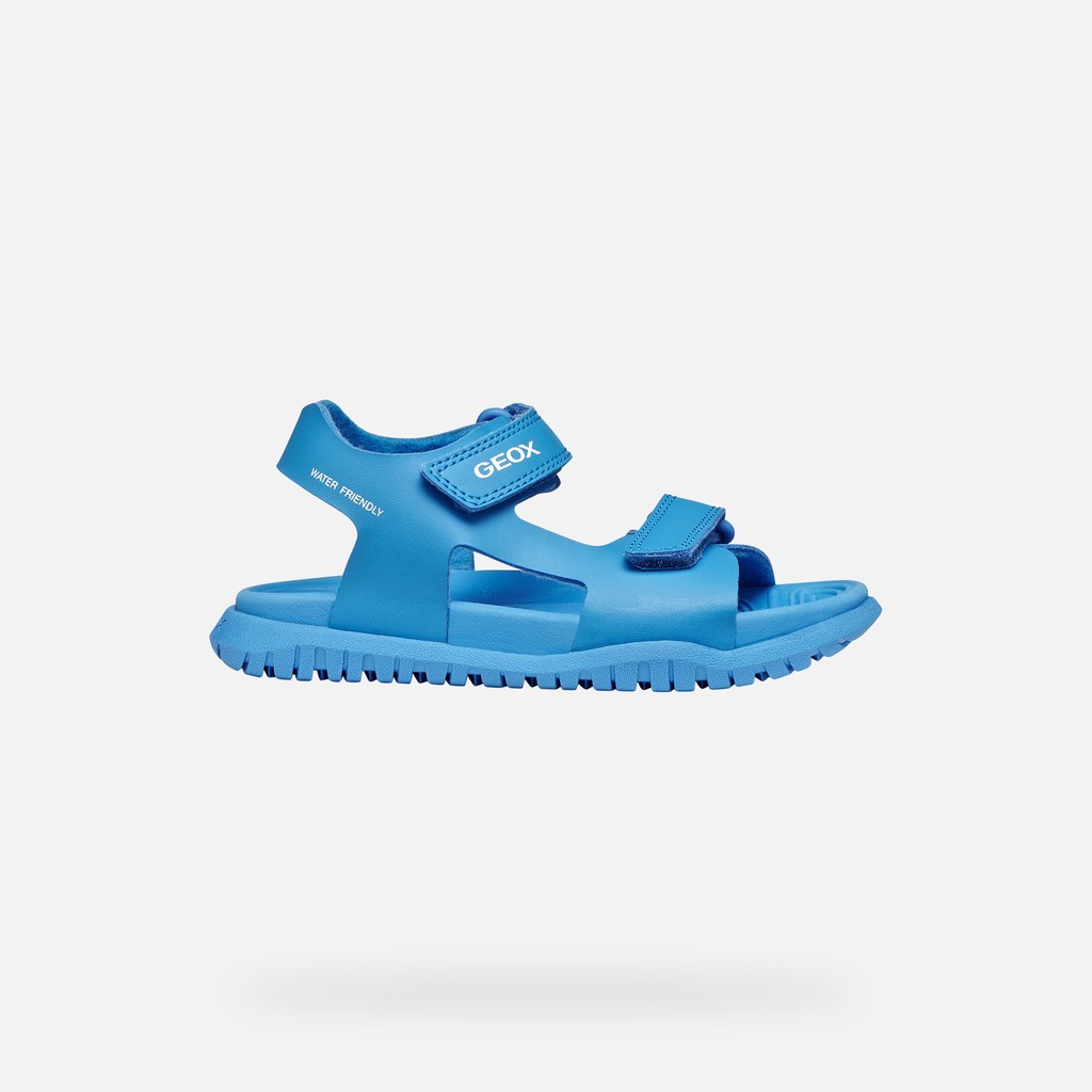 Sandals with straps SANDAL FUSBETTO   JUNIOR Azure - image number 1 | GEOX