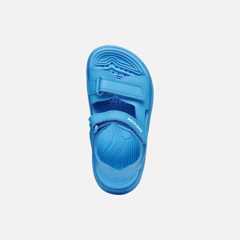 Sandals with straps SANDAL FUSBETTO   JUNIOR Azure - image number 5 | GEOX