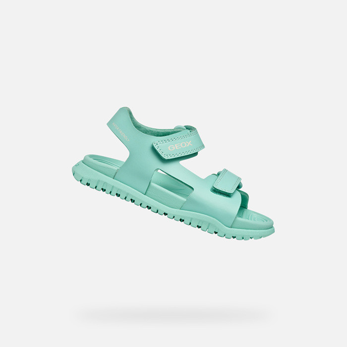 Sandals with straps SANDAL FUSBETTO   JUNIOR Sea Green | GEOX