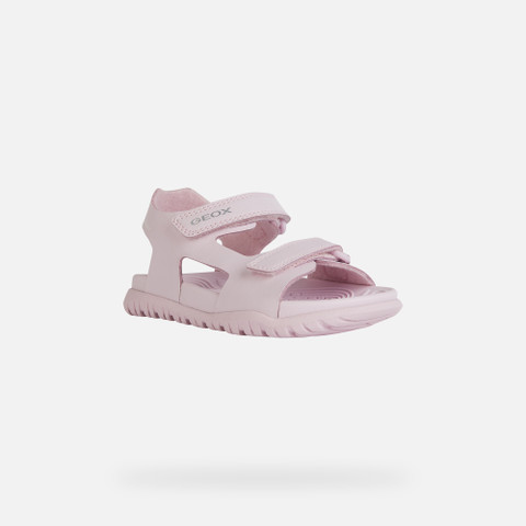 Geox® FUSBETTO GI: Kids's pink Sandals With Straps | Geox®