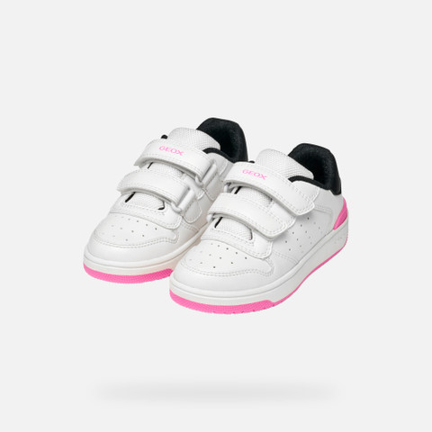 Sneakers with straps WASHIBA JUNIOR White/Black - image number 7 | GEOX