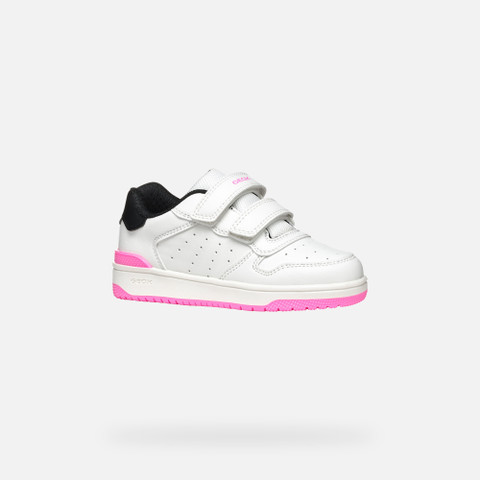 Sneakers with straps WASHIBA JUNIOR White/Black - image number 2 | GEOX
