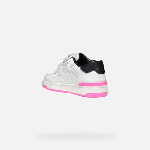 Sneakers with straps WASHIBA JUNIOR White/Black - image number 3 | GEOX