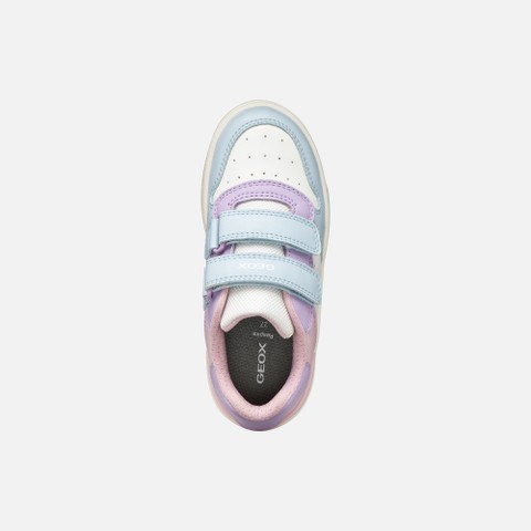 Velcro shoes WASHIBA JUNIOR Crystal/Light lilac - image number 5 | GEOX