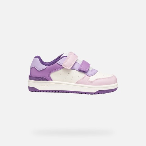 Sneakers basse WASHIBA JUNIOR Bianco/Lilla scuro - image number 1 | GEOX