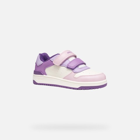 Sneakers basse WASHIBA JUNIOR Bianco/Lilla scuro - image number 2 | GEOX