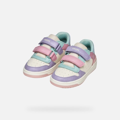 Sneakers with straps WASHIBA JUNIOR Light Pink - image number 7 | GEOX