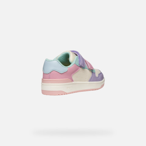 Sneakers with straps WASHIBA JUNIOR Light Pink - image number 4 | GEOX