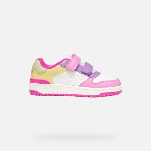 Low top sneakers WASHIBA JUNIOR Dark pink/Multicolor - image number 1 | GEOX