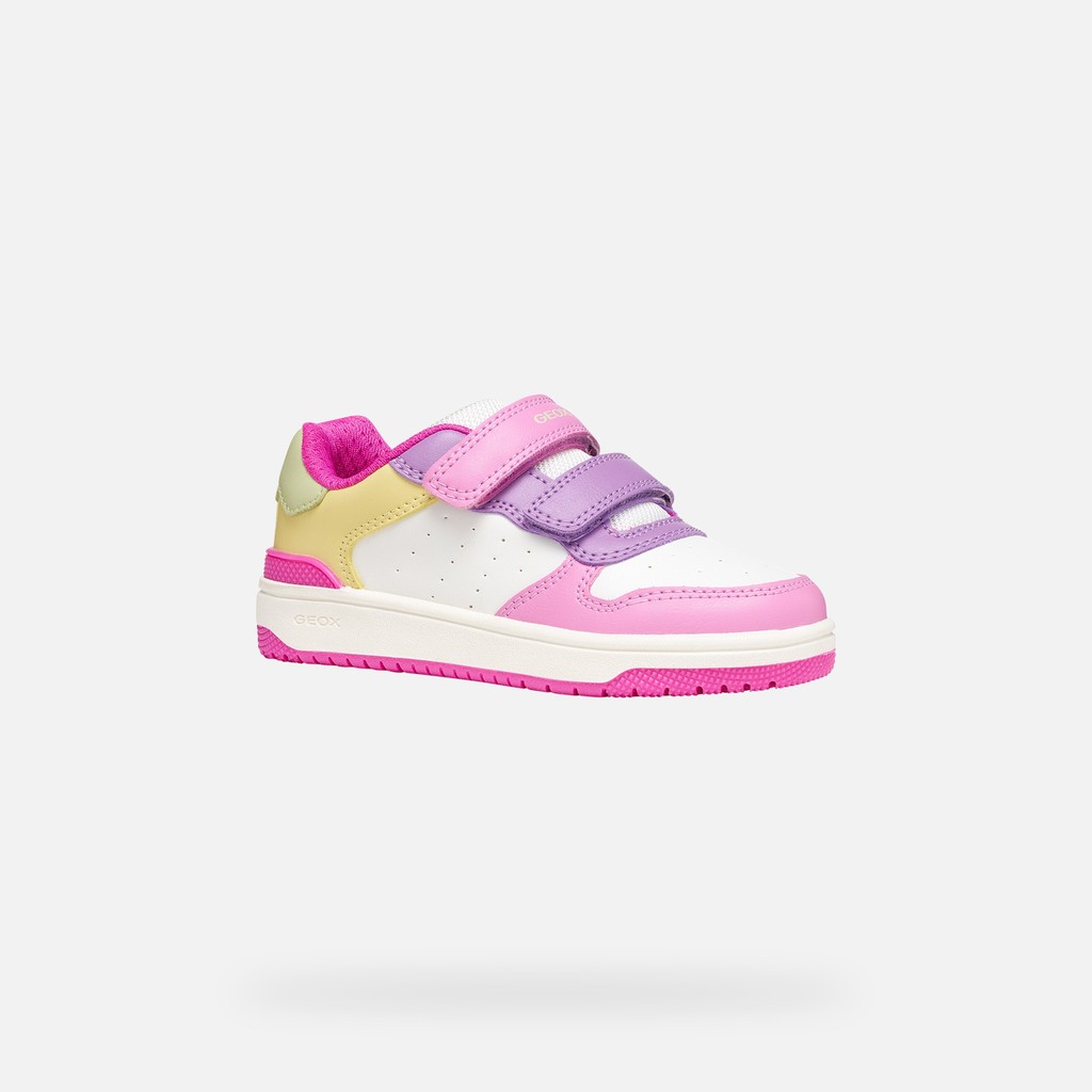 Low top sneakers WASHIBA JUNIOR Dark pink/Multicolor - image number 2 | GEOX