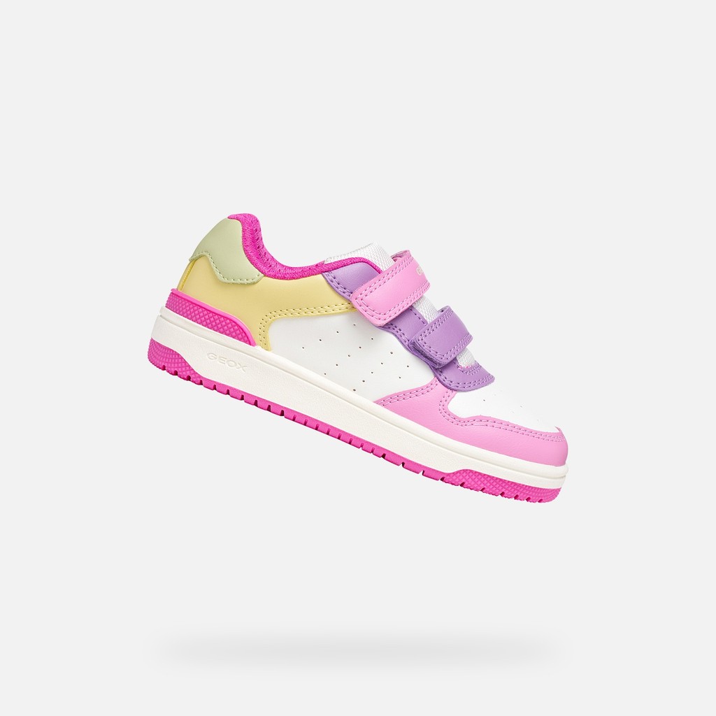 Low top sneakers WASHIBA JUNIOR Dark pink/Multicolor - image number 0 | GEOX