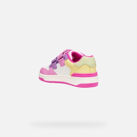 Low top sneakers WASHIBA JUNIOR Dark pink/Multicolor - image number 3 | GEOX