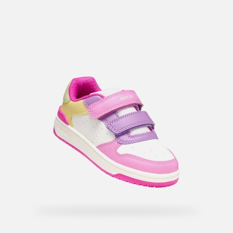 Low top sneakers WASHIBA JUNIOR Dark pink/Multicolor - image number 4 | GEOX