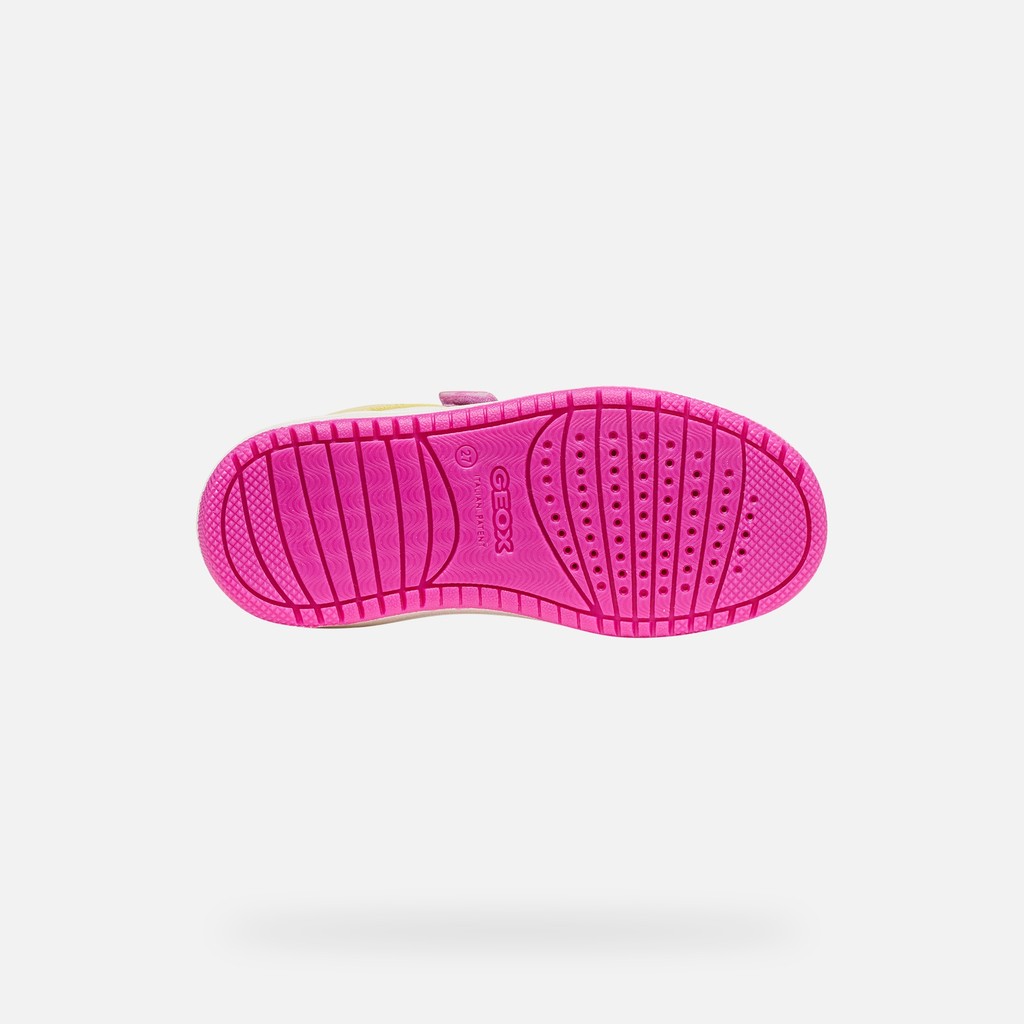 Low top sneakers WASHIBA JUNIOR Dark pink/Multicolor - image number 6 | GEOX