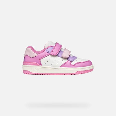 Velcro shoes WASHIBA JUNIOR Dark Pink/Lilac - image number 1 | GEOX