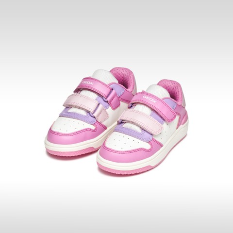 Velcro shoes WASHIBA JUNIOR Dark Pink/Lilac - image number 1 | GEOX